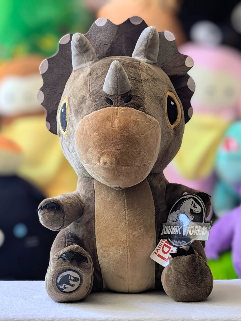 Round 1 Exclusive Jurassic World 14" Triceratops Plush